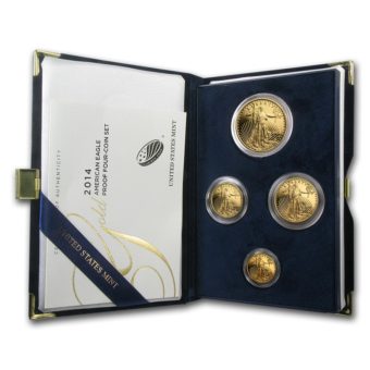Gold American Eagle Coin 4 Piece Set