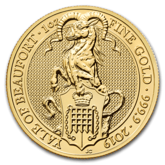Gold Great Britain Queen's Beasts coin