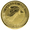Gold Canadian Gyrfalcon coin