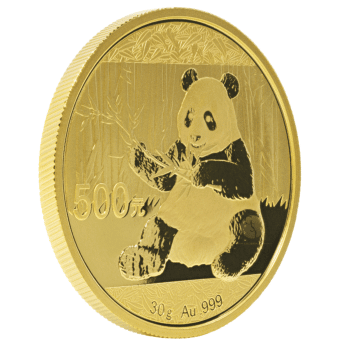 Gold Chinese Panda coin