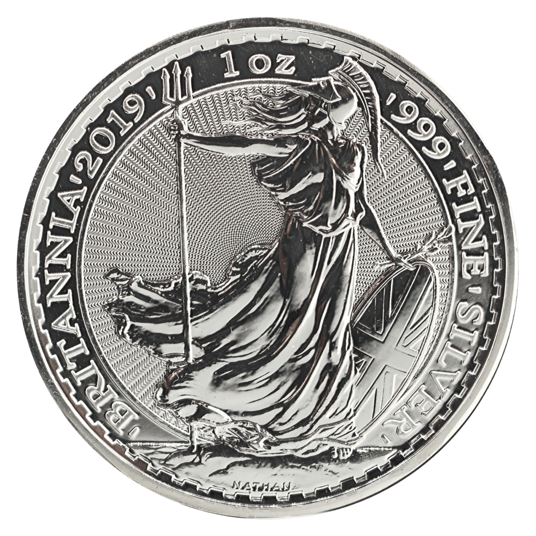 Silver Great Britain Britannia Year of the Pig Privy Mark 1 Ounce Coin
