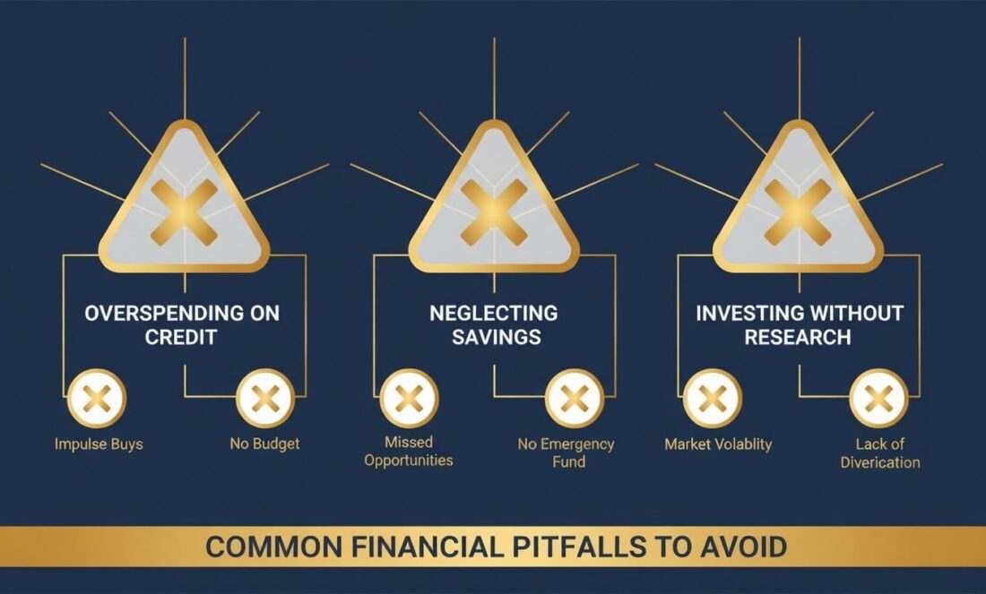 Common gold IRA rollover mistakes warning infographic