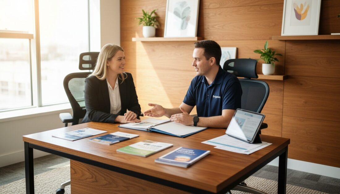 Brighton precious metals consultant helping customer with IRA questions