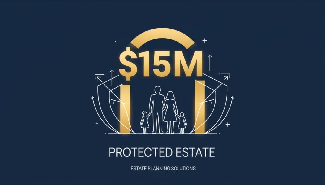 Federal estate tax exemption 15 million dollar threshold visualization