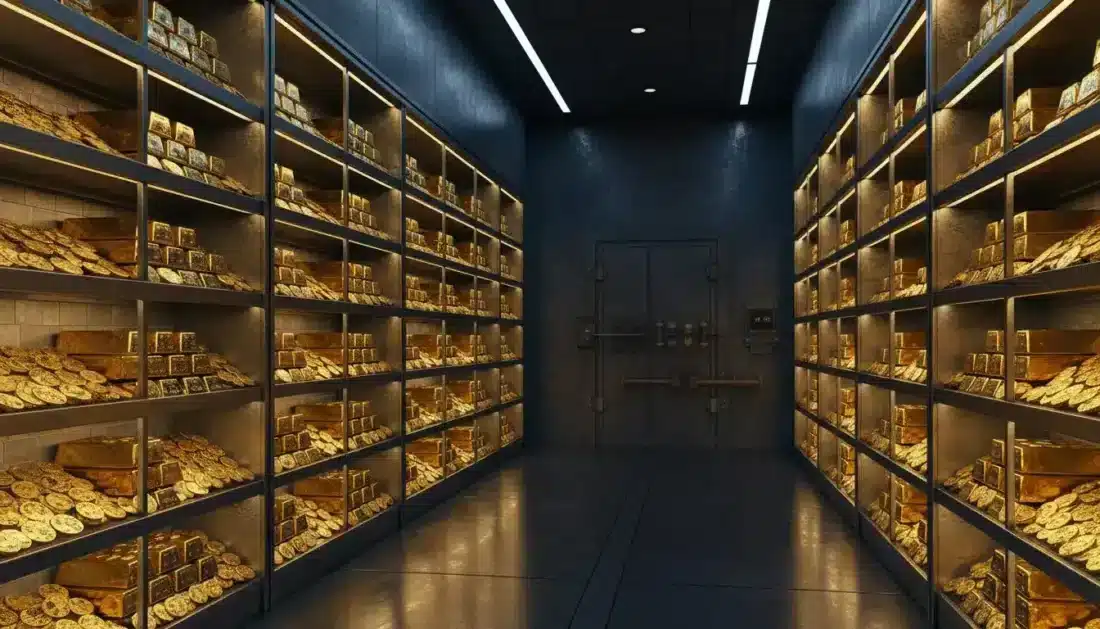 IRS approved depository vault storing gold IRA holdings