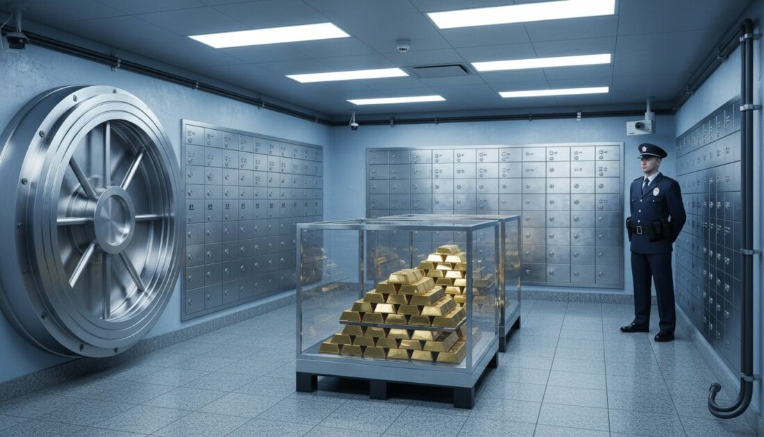 IRS approved gold IRA depository vault interior