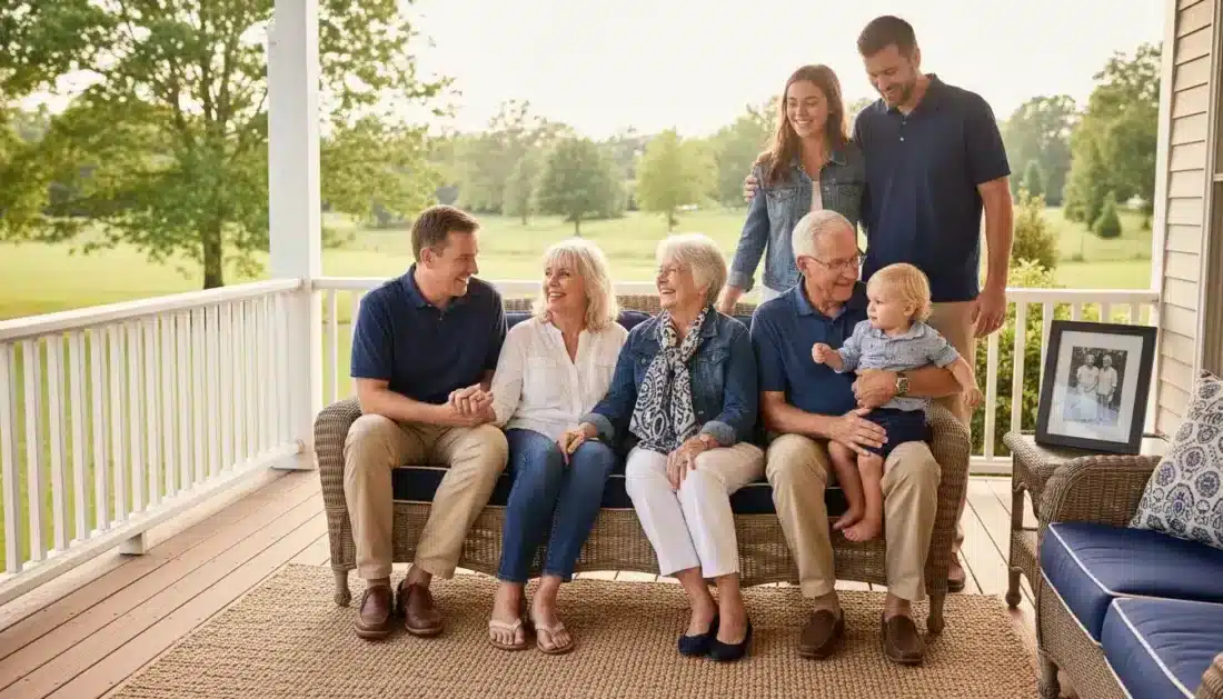 Multi-generational family representing legacy planning and wealth preservation