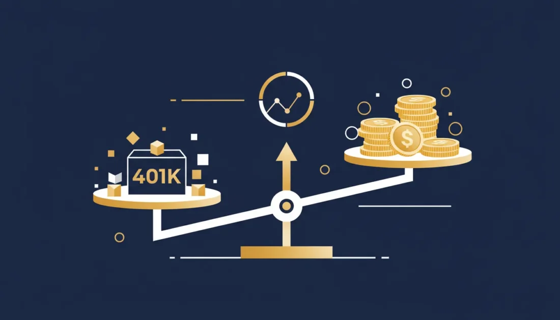 Partial 401k rollover balance between retirement accounts and gold