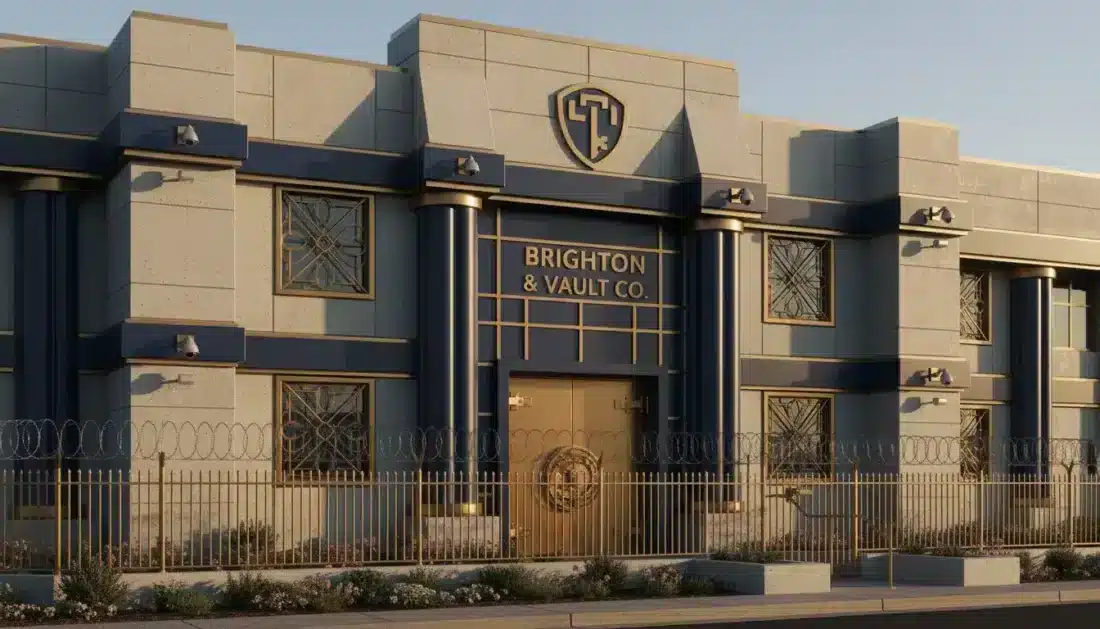 Professional gold IRA depository facility exterior secure storage