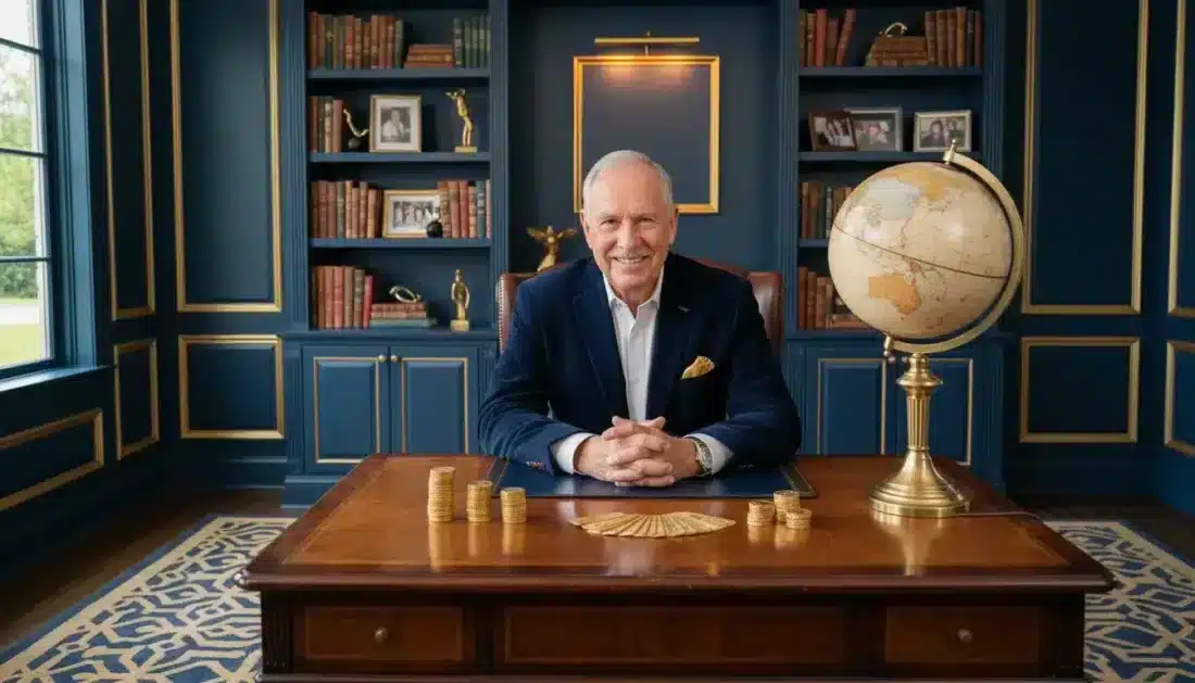 Retirement saver with compliant gold IRA holdings displayed