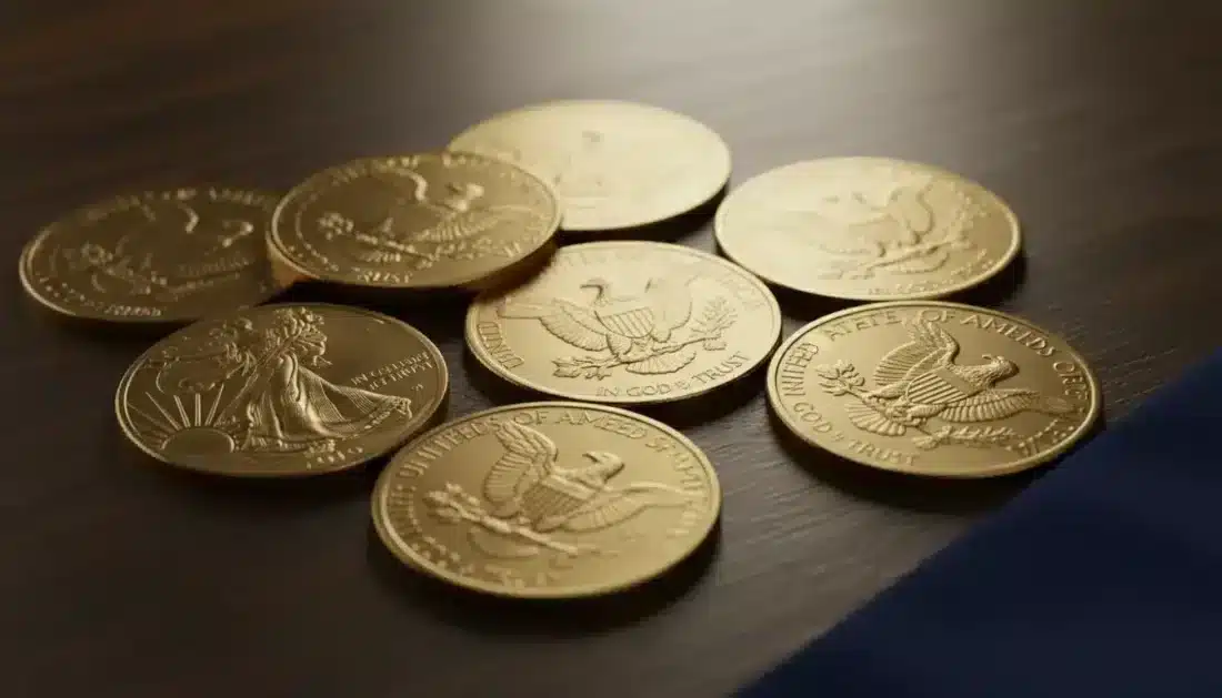 U.S. minted Gold American Eagle coins for retirement protection