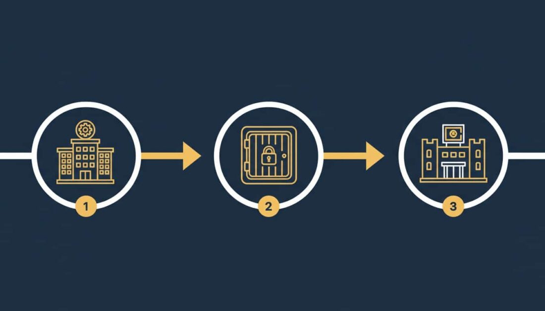 Direct rollover process flow from plan administrator to custodian to depository