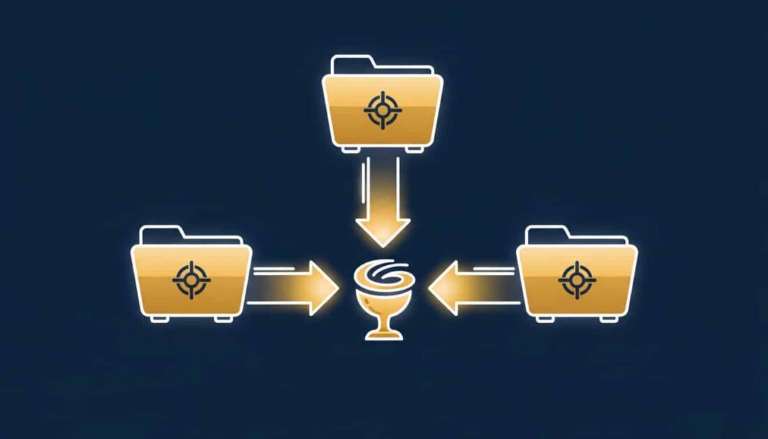 IRA aggregation rule diagram showing Gold IRA RMD taken from liquid account
