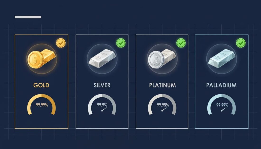 IRS Section 408m approved precious metals purity standards for Gold IRAs