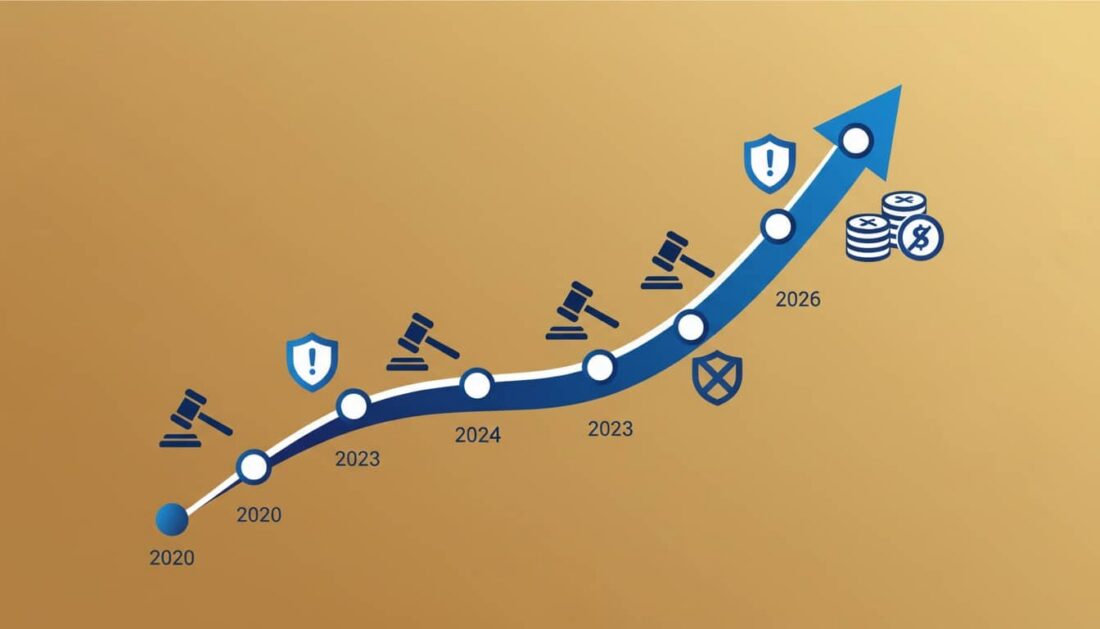 Precious metals fraud enforcement actions trend chart 2020 to 2026