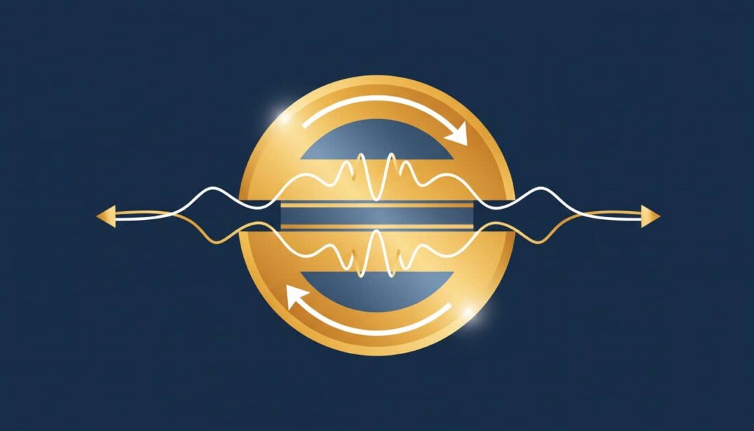 Sigma Metalytics electromagnetic wave cross section detecting tungsten core inside gold coin