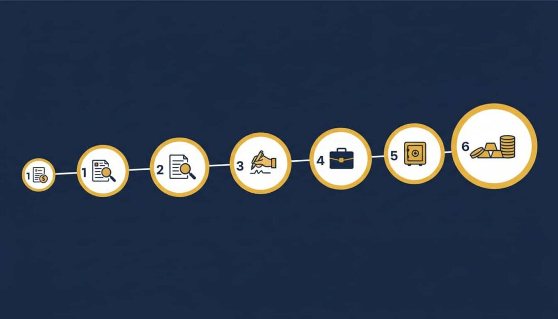 Step by step timeline of gold IRA rollover paperwork process 2026
