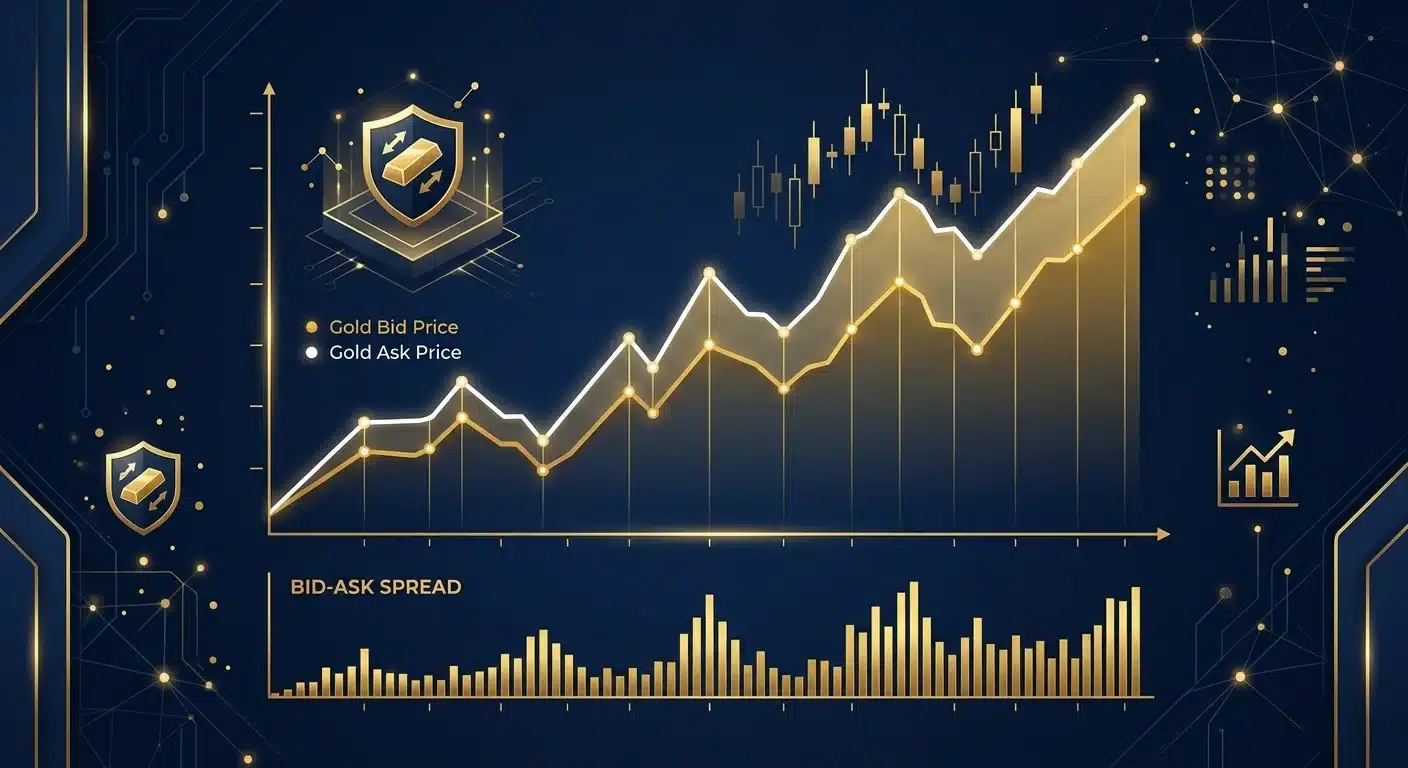 Gold bid ask spread pricing chart for sellers