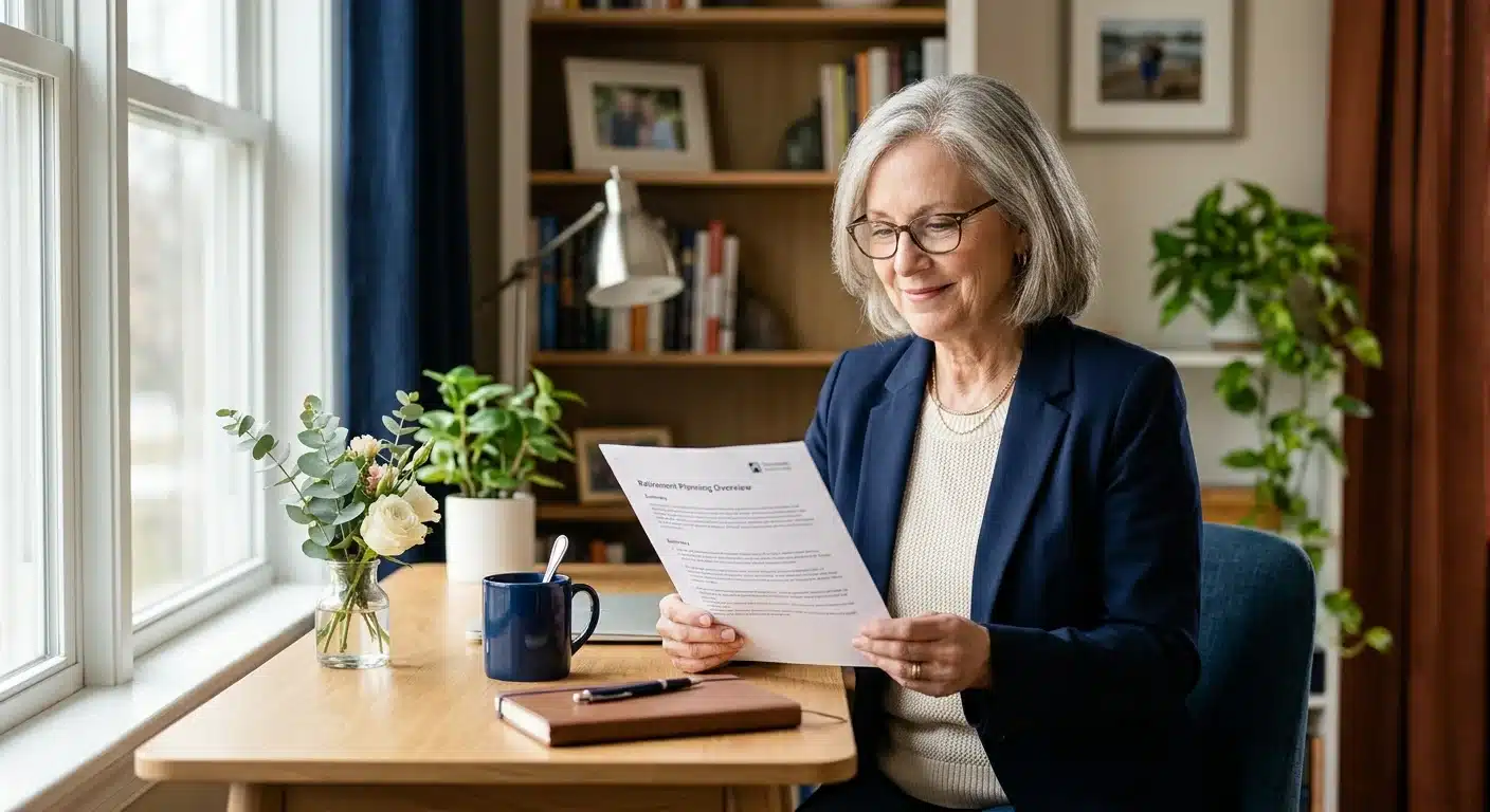 Retirement-aged American reviewing straightforward precious metals documentation