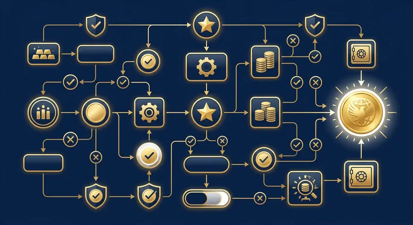 IRA approved gold coins fineness requirement flowchart