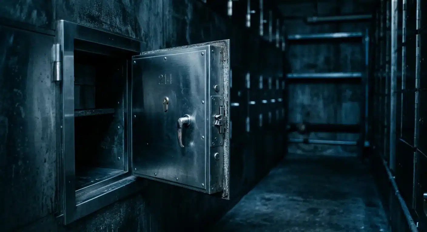 bank safe deposit box vault door risks for gold storage