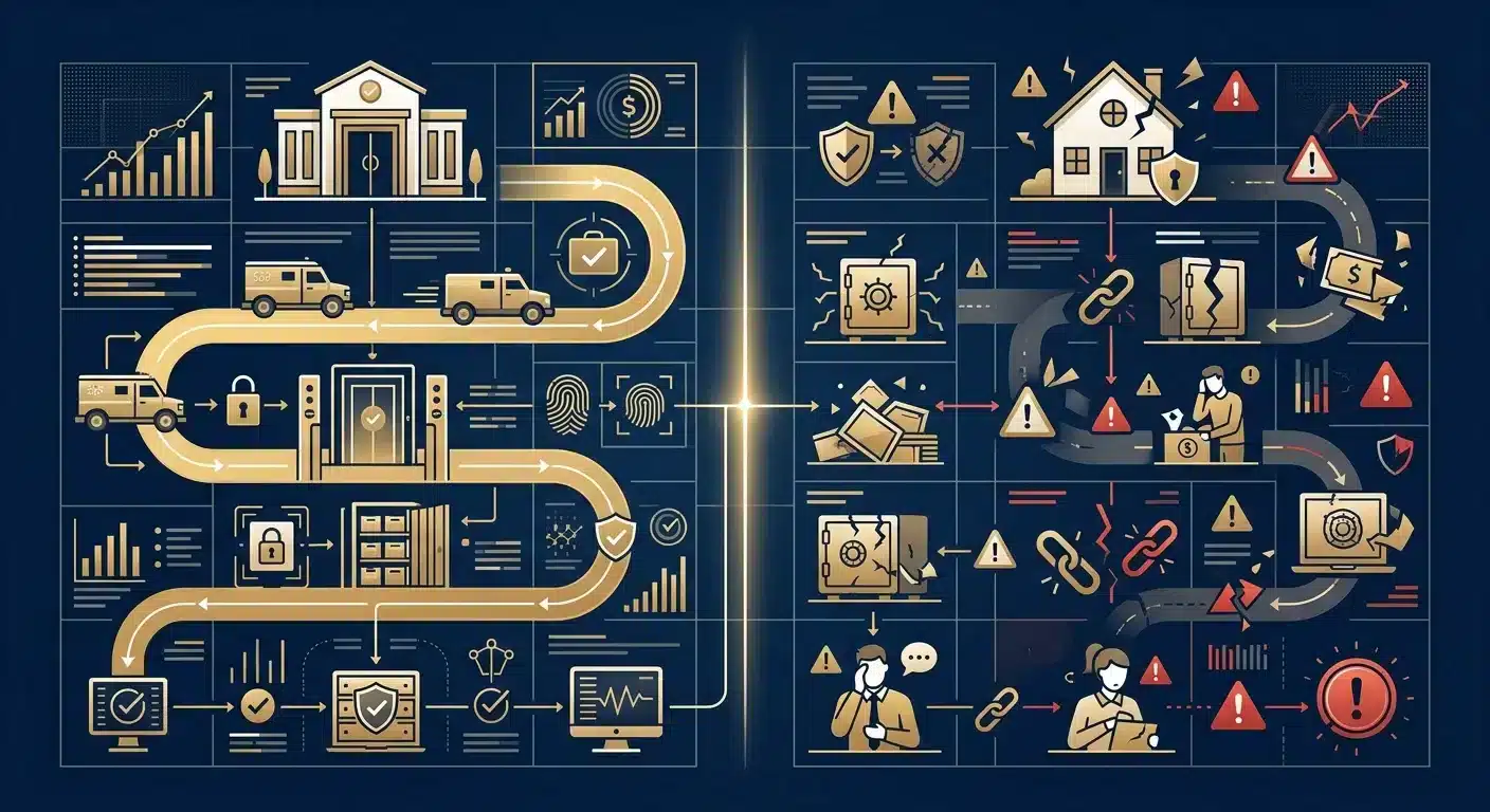 Compliant gold IRA depository storage versus non-compliant home storage comparison