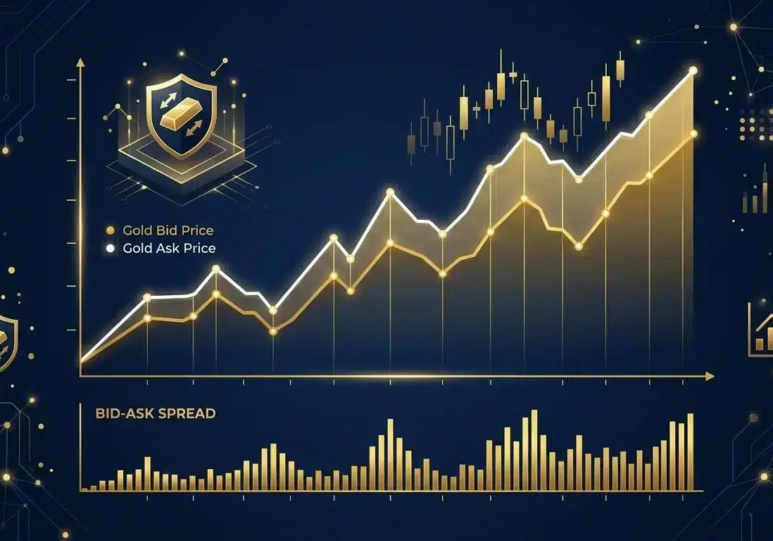Gold bid ask spread pricing chart for sellers