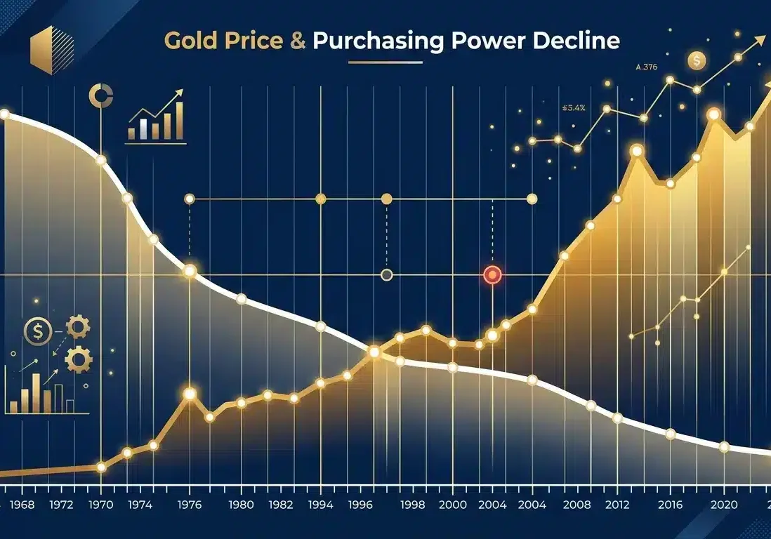 US dollar purchasing power decline since 1965 silver coinage removal