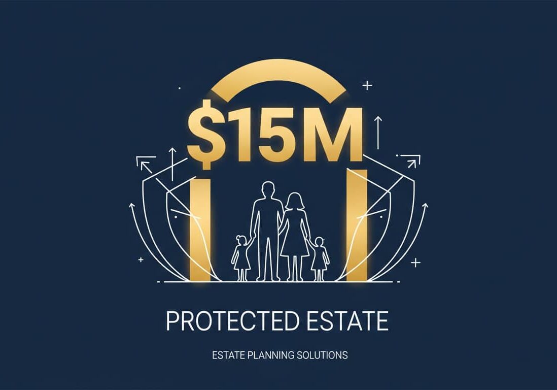 Federal estate tax exemption 15 million dollar threshold visualization