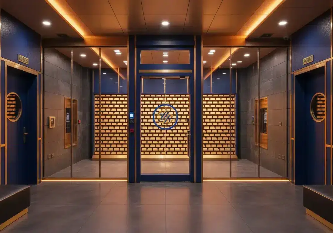 Professional gold IRA depository vault interior secure storage