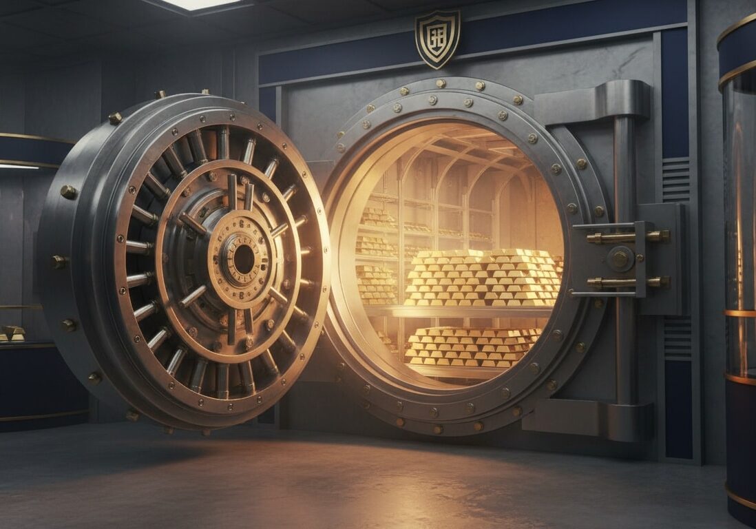 Secure precious metals depository vault for IRA storage